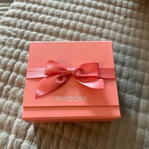 Pandora Coral Box with Satin Ribbon